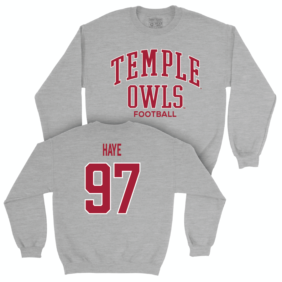 Temple Football Sport Grey Classic Crew - Allan Haye | #97 Small