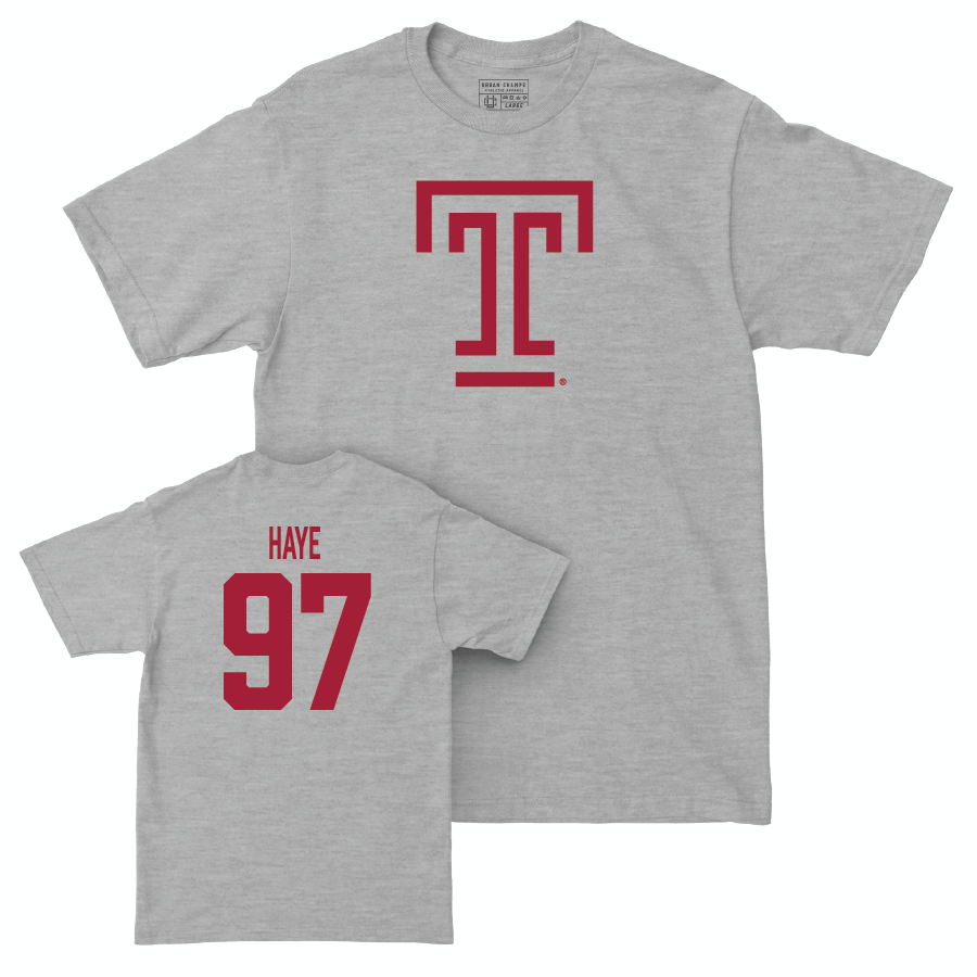 Temple Football Sport Grey Temple Tee - Allan Haye | #97 Small