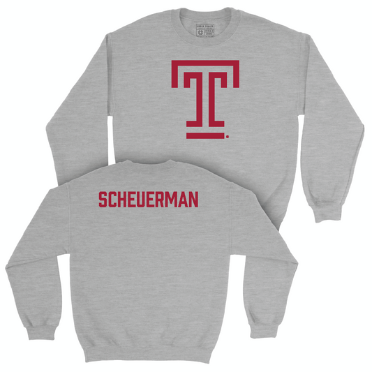 Temple Women's Gymnastics Sport Grey Temple Crew - Amanda Scheuerman Small