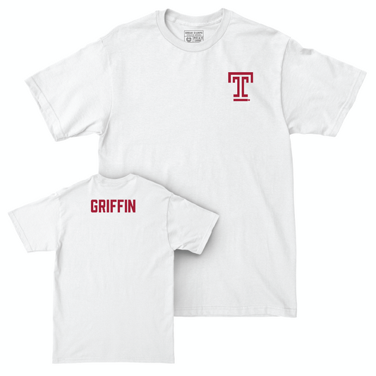 Temple Women's Rowing White Logo Comfort Colors Tee - Brooke Griffin Small