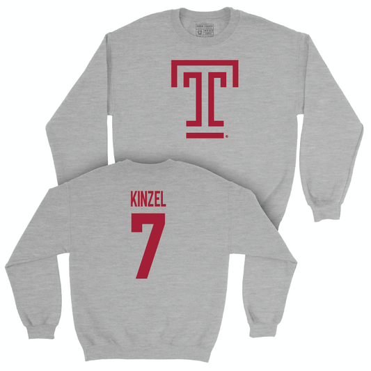 Temple Women's Field Hockey Sport Grey Temple Crew - Devin Kinzel | #7 Small