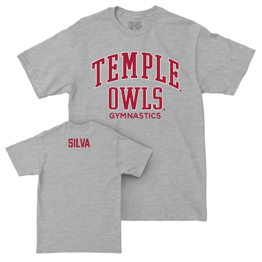 Temple Women's Gymnastics Sport Grey Classic Tee - Gianna Silva Small