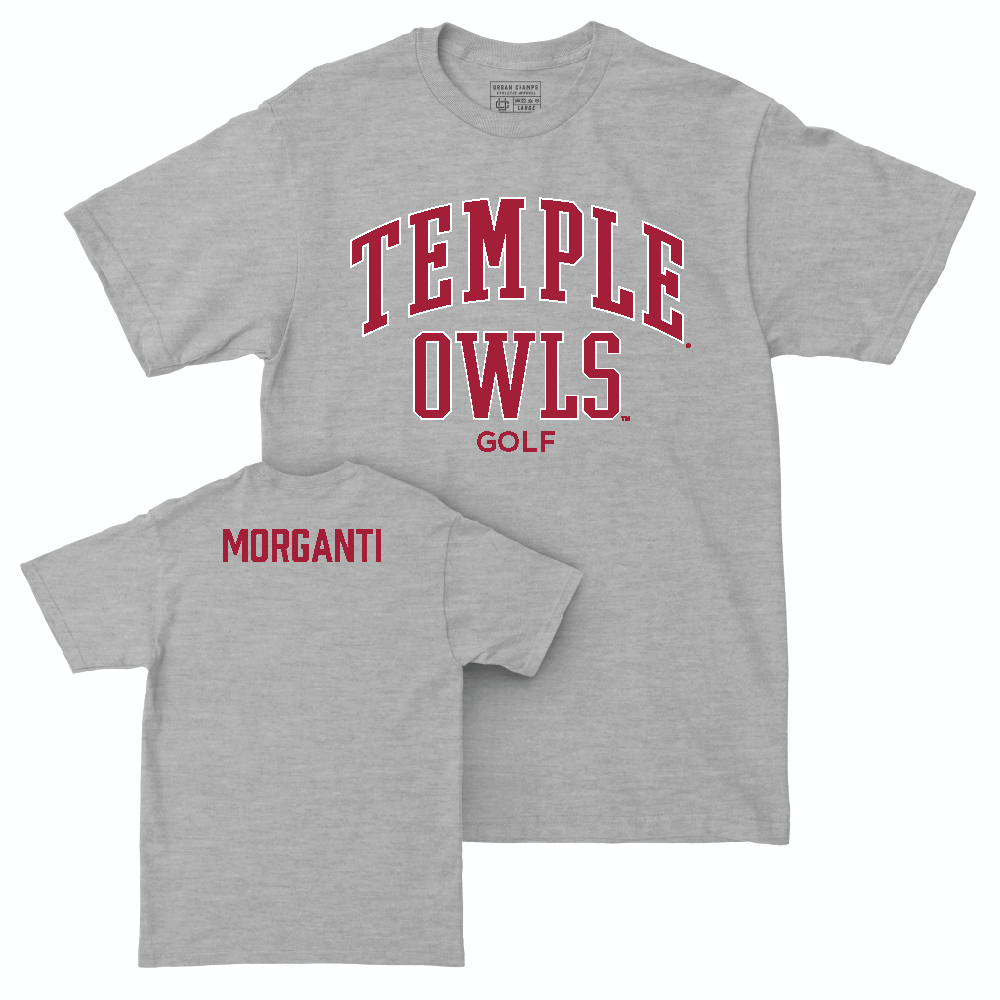 Temple Men's Golf Sport Grey Classic Tee - Joe Morganti Small