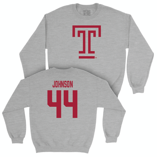 Temple Football Sport Grey Temple Crew - Kian Johnson | #44 Small