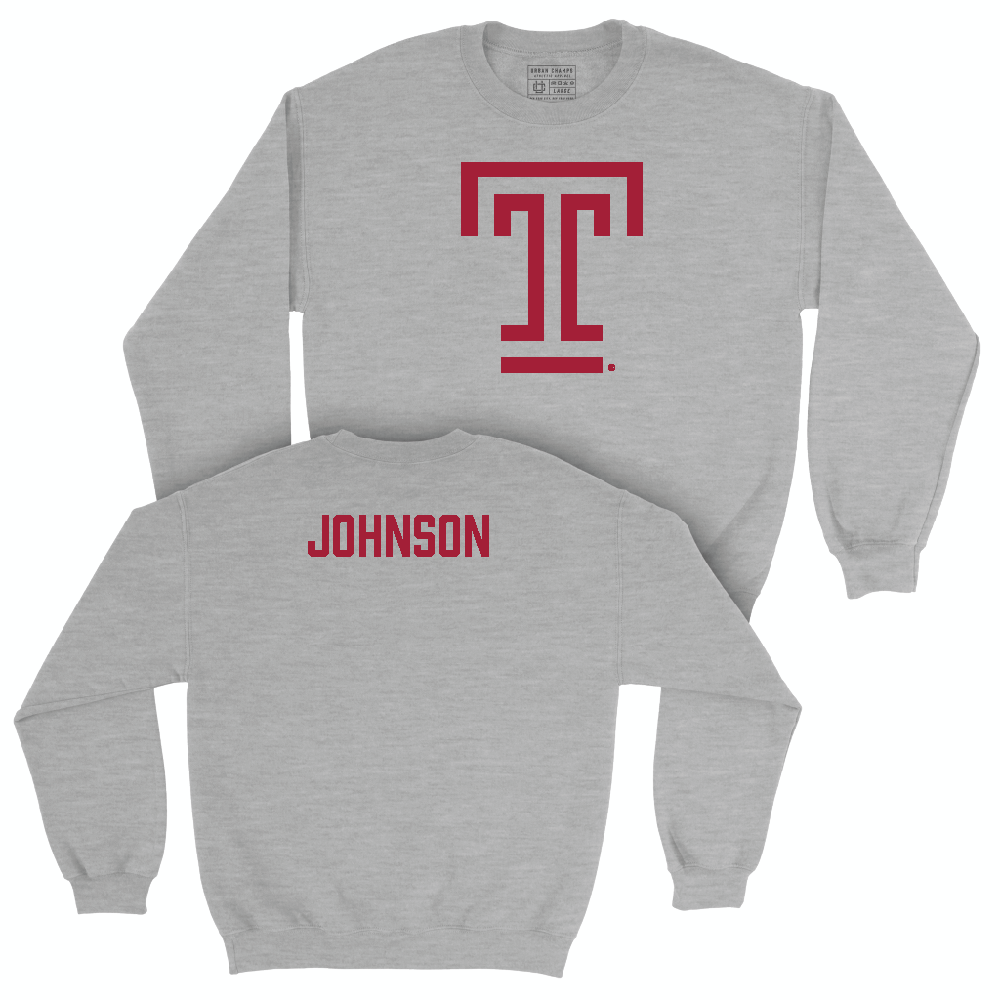 Temple Women's Fencing Sport Grey Temple Crew - Lauren Johnson Small