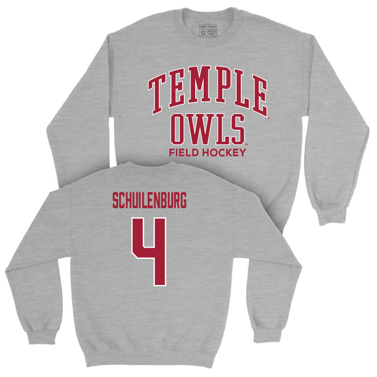 Temple Women's Field Hockey Sport Grey Classic Crew - Myrthe Schuilenburg | #4 Small