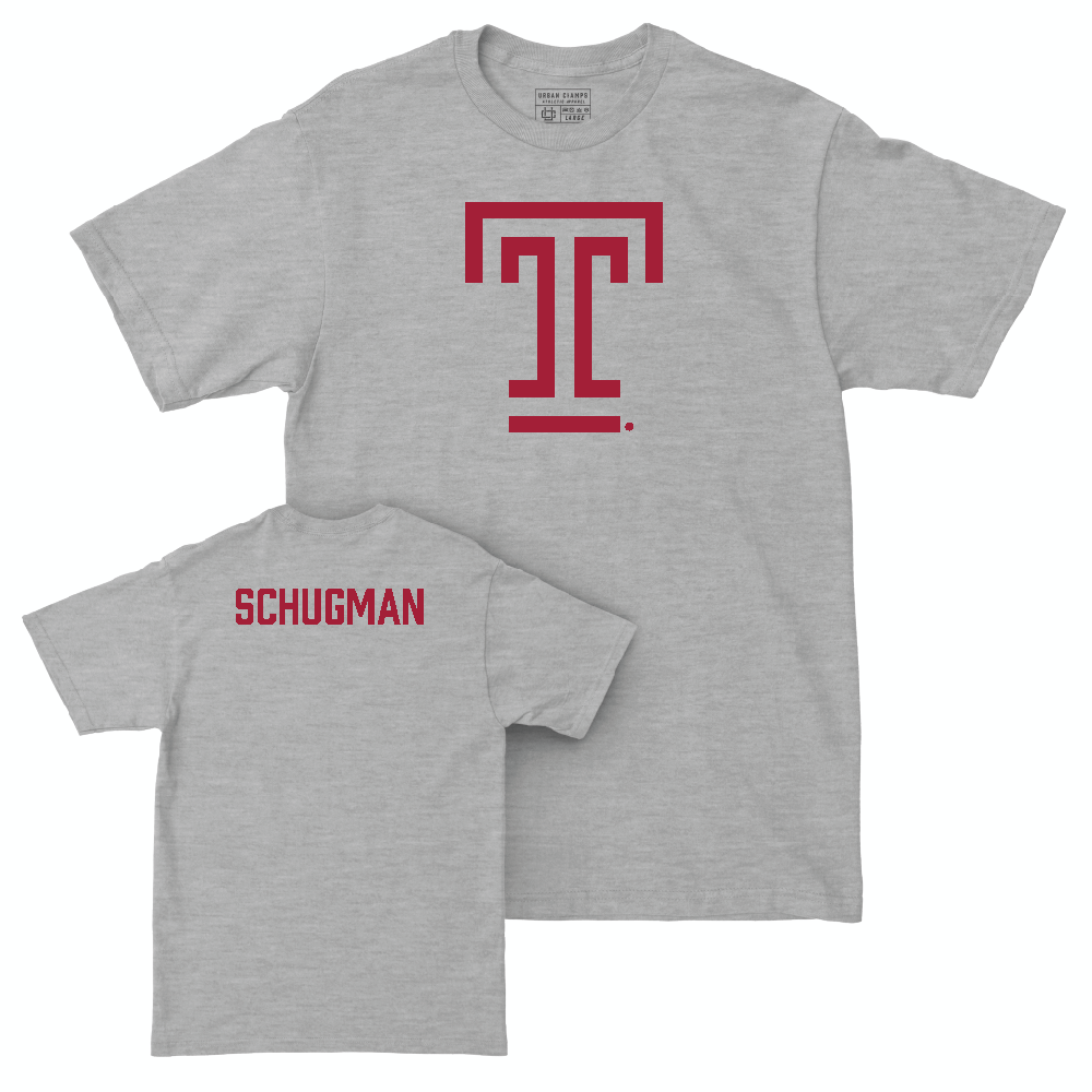 Temple Women's Gymnastics Sport Grey Temple Tee - Renee Schugman Small