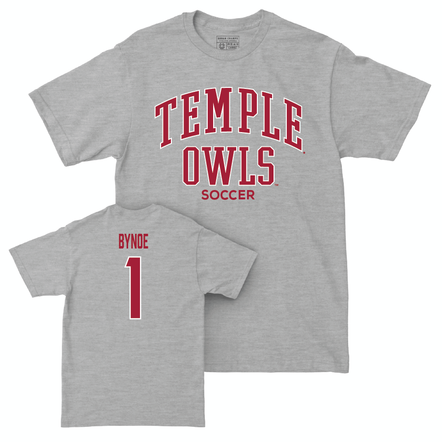 Temple Women's Soccer Sport Grey Classic Tee - Tamsin Bynoe | #1 Small