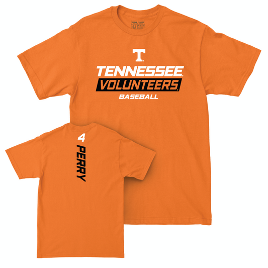 Tennessee Baseball Orange Rush Tee - Alex Perry Small