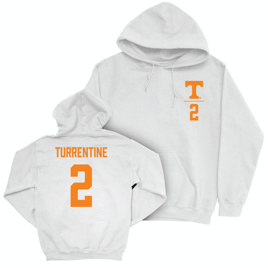 Tennessee Football White Logo Hoodie - Andre Turrentine Small