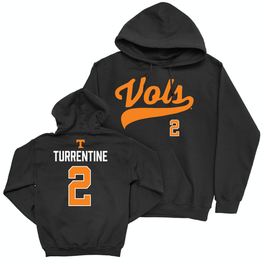 Tennessee Football Black Script Hoodie - Andre Turrentine Small