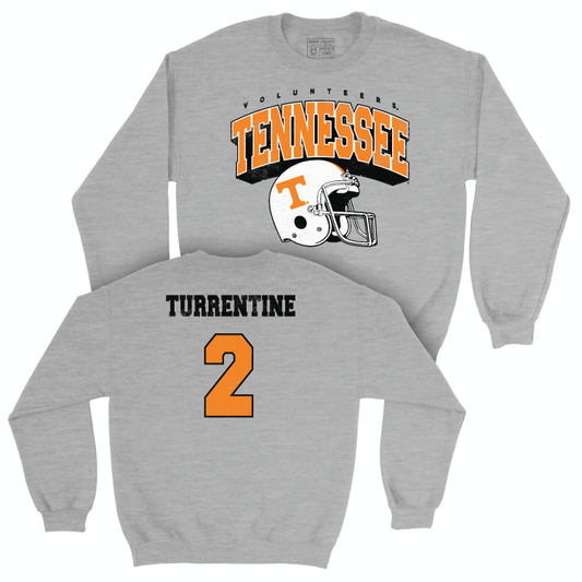 Tennessee Football Sport Grey Kickoff Crew - Andre Turrentine Small