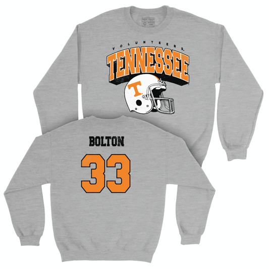 Tennessee Football Sport Grey Kickoff Crew - Ben Bolton Small