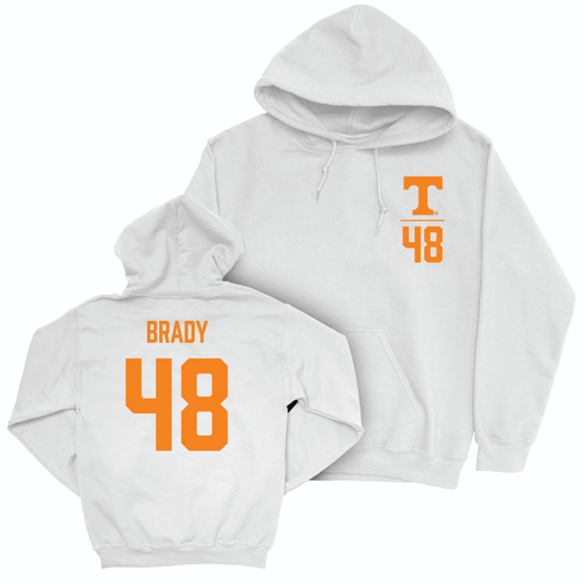 Tennessee Football White Logo Hoodie - Bennett Brady Small