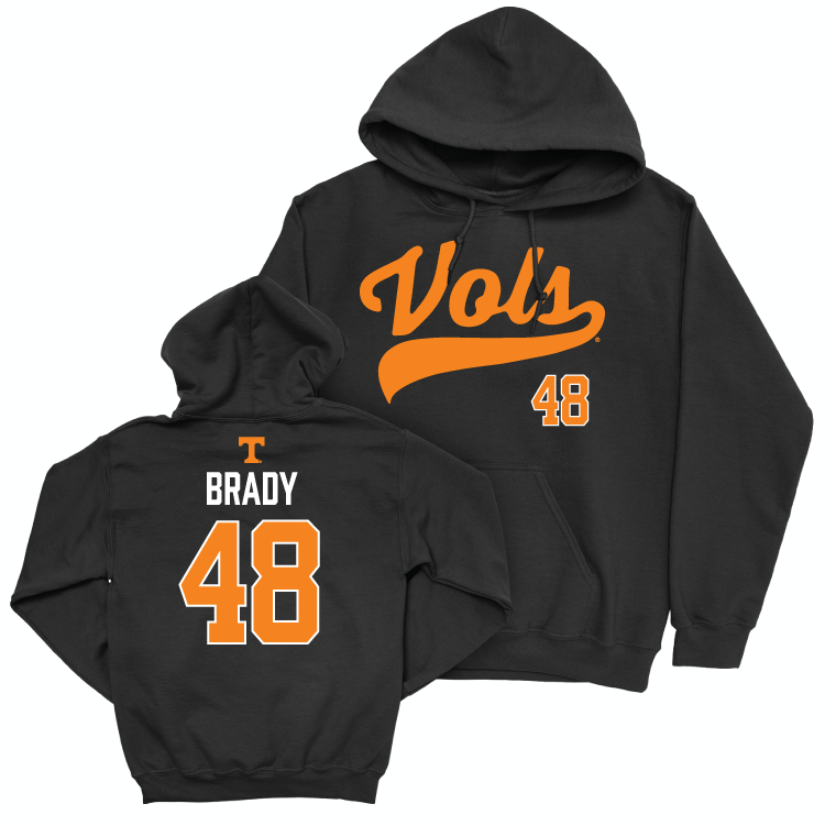 Tennessee Football Black Script Hoodie - Bennett Brady Small