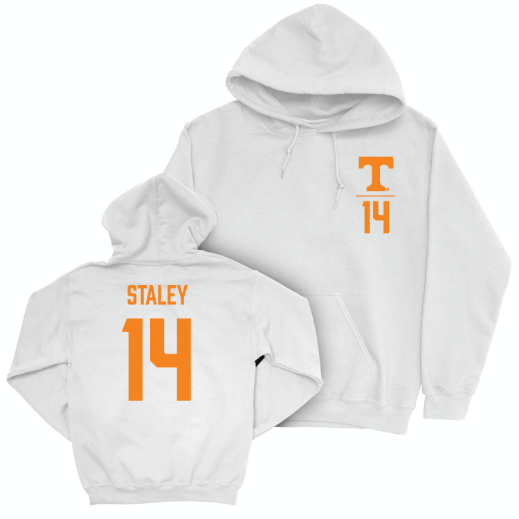 Tennessee Football White Logo Hoodie - Braylon Staley Small