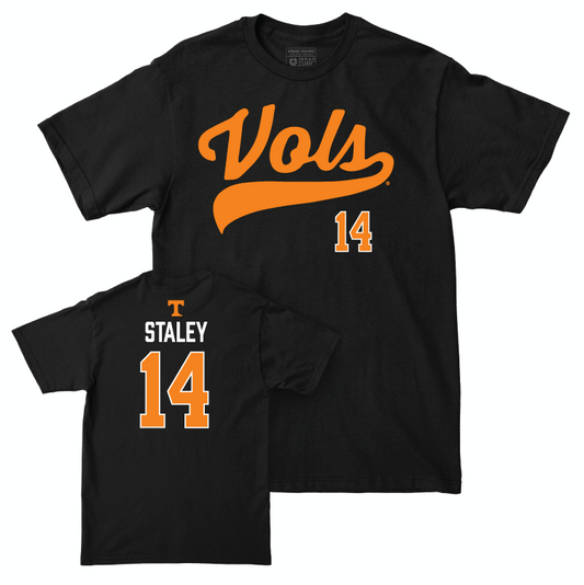 Tennessee Football Black Script Tee - Braylon Staley Small