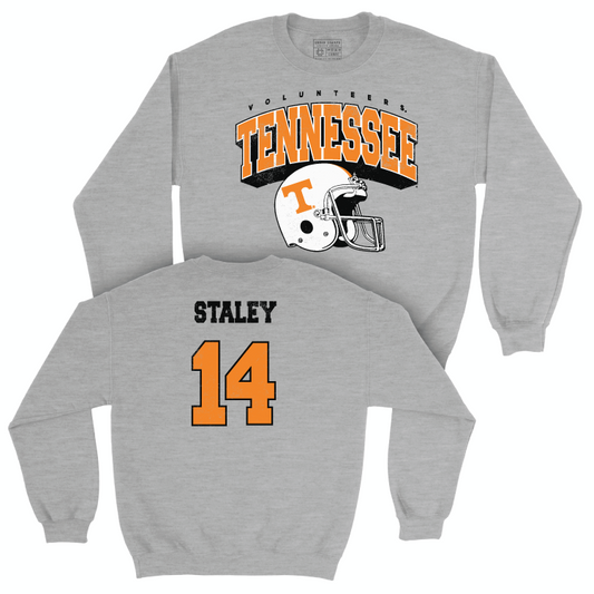 Tennessee Football Sport Grey Kickoff Crew - Braylon Staley Small