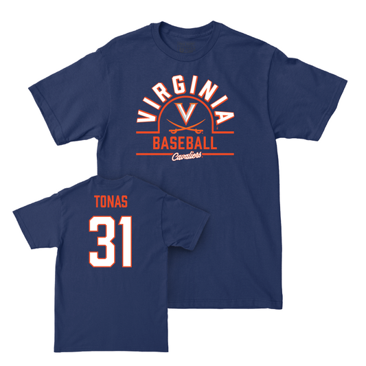 Virginia Baseball Navy Arch Tee  - Angelo Tonas