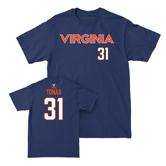 Virginia Baseball Navy Sideline Tee  - Angelo Tonas