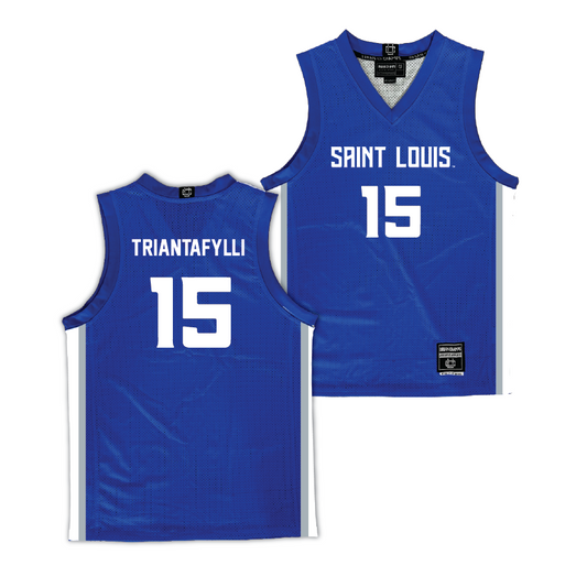 Saint Louis Women's Basketball Royal Jersey  - Marilena Triantafylli