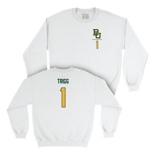 Baylor Football White Logo Crew  - Michael Trigg