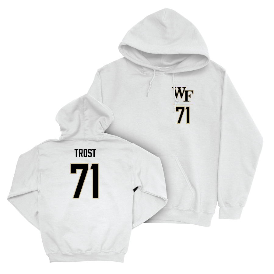 Wake Forest Football White Logo Hoodie  - Keagen Trost