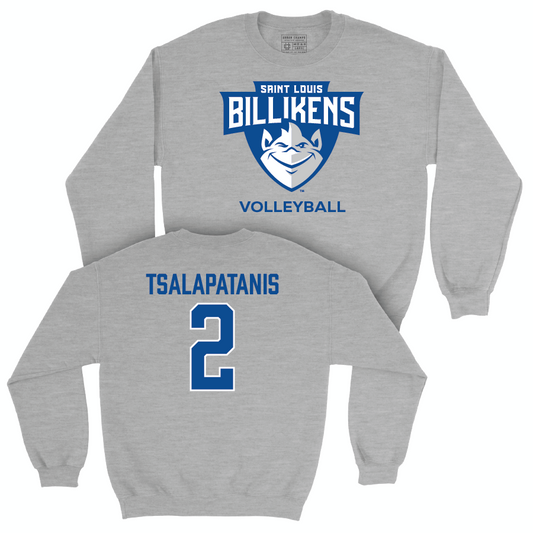 Saint Louis Women's Volleyball Sport Grey Club Crew  - Athena Tsalapatanis