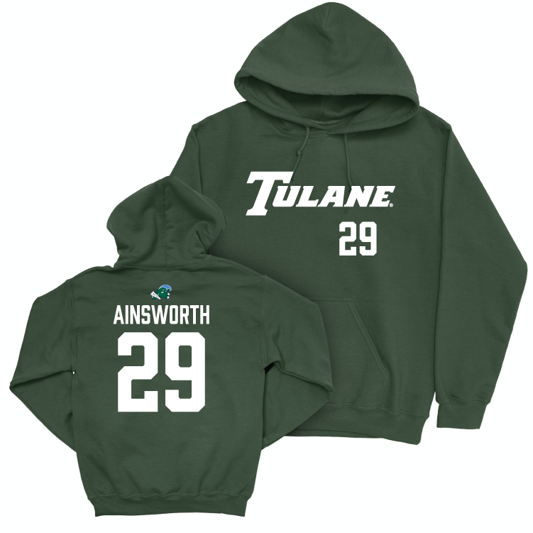 Tulane Baseball Green Sideline Hoodie - Alex Ainsworth Small