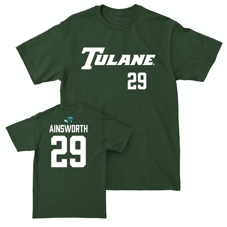 Tulane Baseball Green Sideline Tee - Alex Ainsworth Small