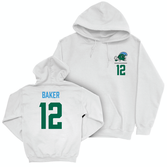 Tulane Women's Basketball White Logo Hoodie - Anastacia Baker Small