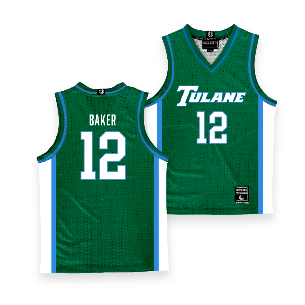 Tulane Women's Basketball Green Jersey - Anastacia Baker Youth Small