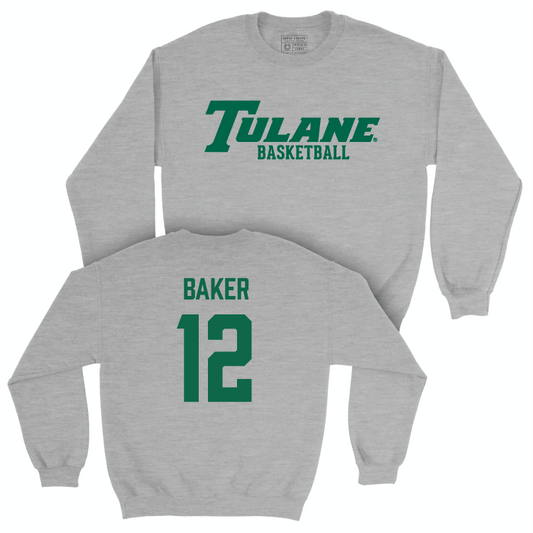 Tulane Women's Basketball Sport Grey Classic Crew - Anastacia Baker Small