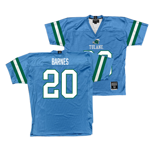 Tulane Football Blue Jersey - Arnold Barnes Youth Small