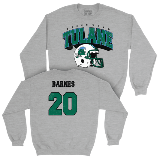 Tulane Football Sport Grey Kickoff Crew - Arnold Barnes Small