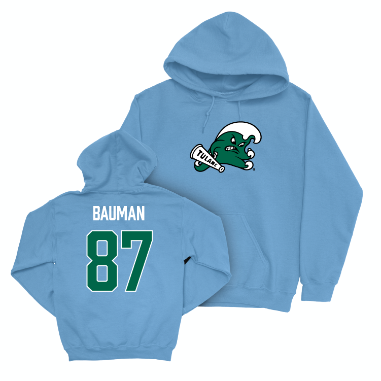 Tulane Football Blue Legacy Hoodie - Alex Bauman Small