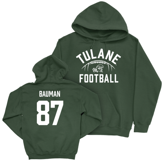 Tulane Football Green Stadium Hoodie - Alex Bauman Small