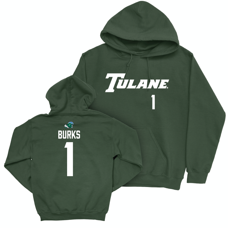 Tulane Women's Volleyball Green Sideline Hoodie - Avery Burks Small