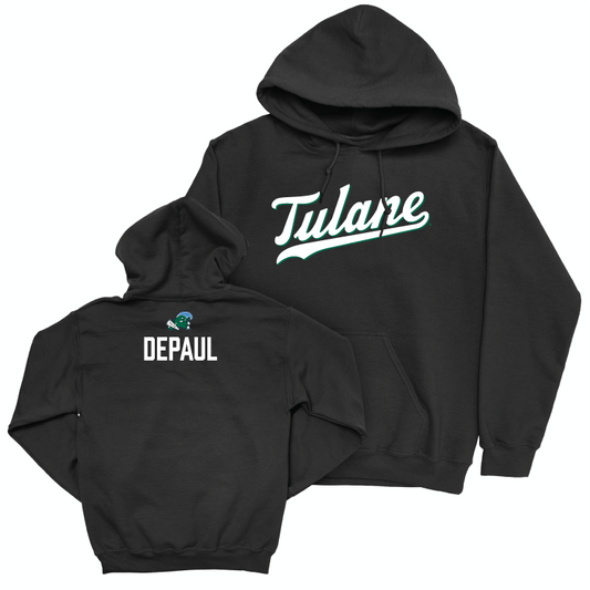 Tulane Women's Track & Field Black Script Hoodie - Alyssa DePaul Small