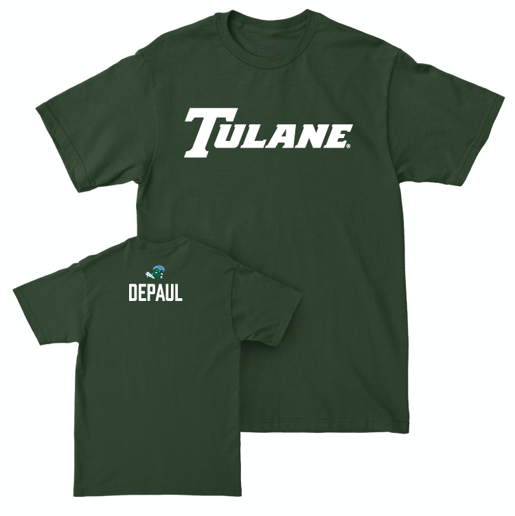 Tulane Women's Track & Field Green Sideline Tee - Alyssa DePaul Small