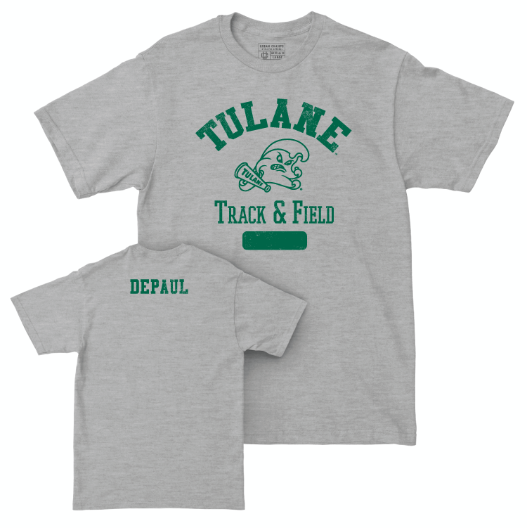 Tulane Women's Track & Field Sport Grey Varsity Tee - Alyssa DePaul Small