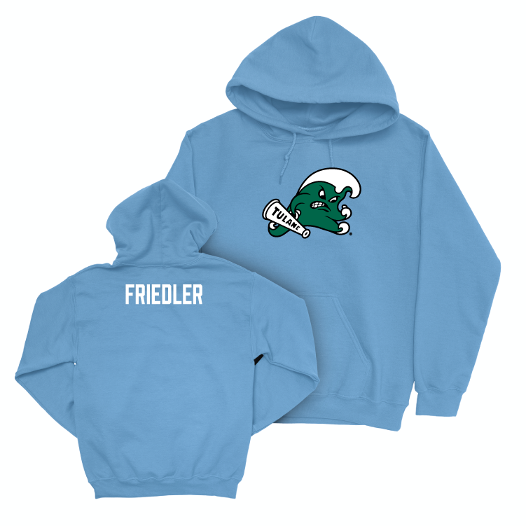 Tulane Football Blue Legacy Hoodie - Adonis Friloux Small