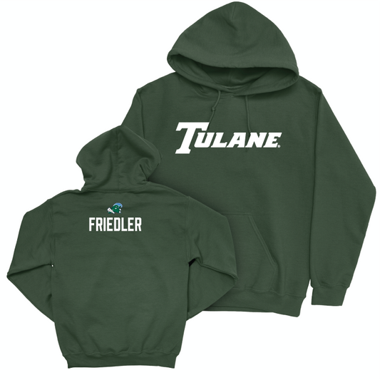 Tulane Football Green Sideline Hoodie - Adonis Friloux Small