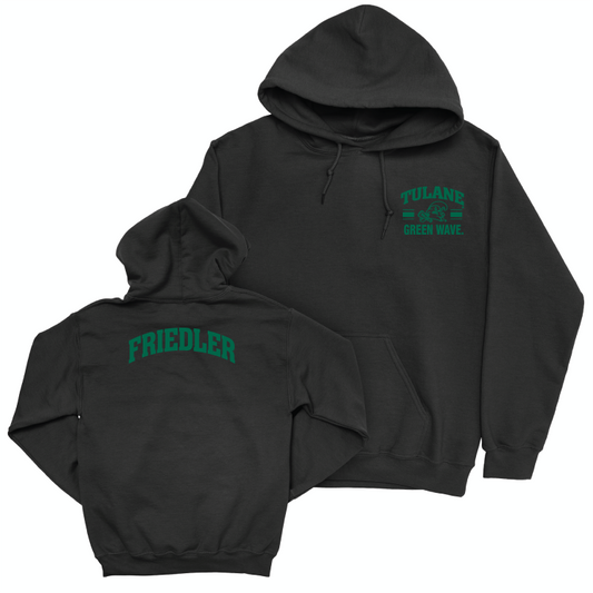 Tulane Football Black Victory Hoodie - Adonis Friloux Small