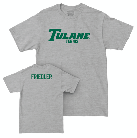 Tulane Football Sport Grey Classic Tee - Adonis Friloux Small