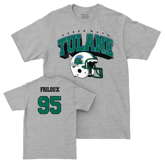 Tulane Football Sport Grey Kickoff Tee - Adonis Friloux Small