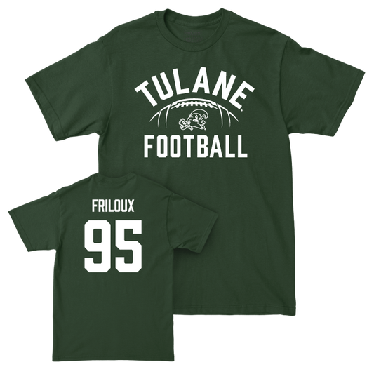 Tulane Football Green Stadium Tee - Adonis Friloux Small