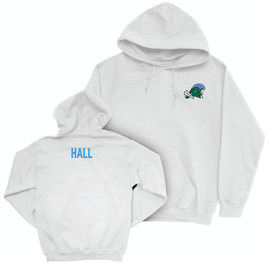 Tulane Men's Cross Country White Logo Hoodie - Allison Hall Small