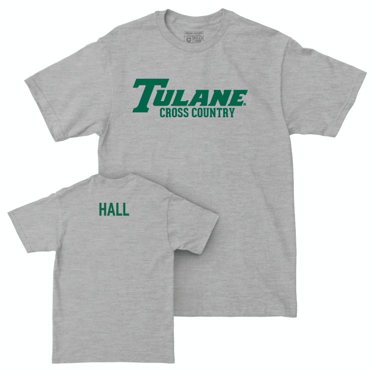 Tulane Men's Cross Country Sport Grey Classic Tee - Allison Hall Small