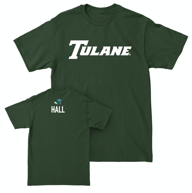 Tulane Men's Cross Country Green Sideline Tee - Allison Hall Small